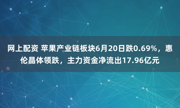 网上配资 苹果产业链板块6月20日跌0.69%，惠伦晶体领跌，主力资金净流出17.96亿元