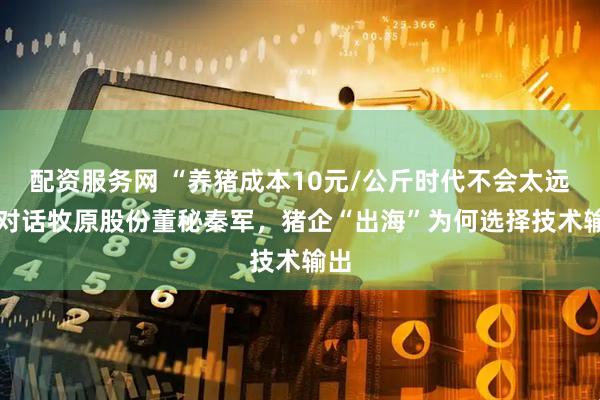 配资服务网 “养猪成本10元/公斤时代不会太远” 对话牧原股份董秘秦军，猪企“出海”为何选择技术输出